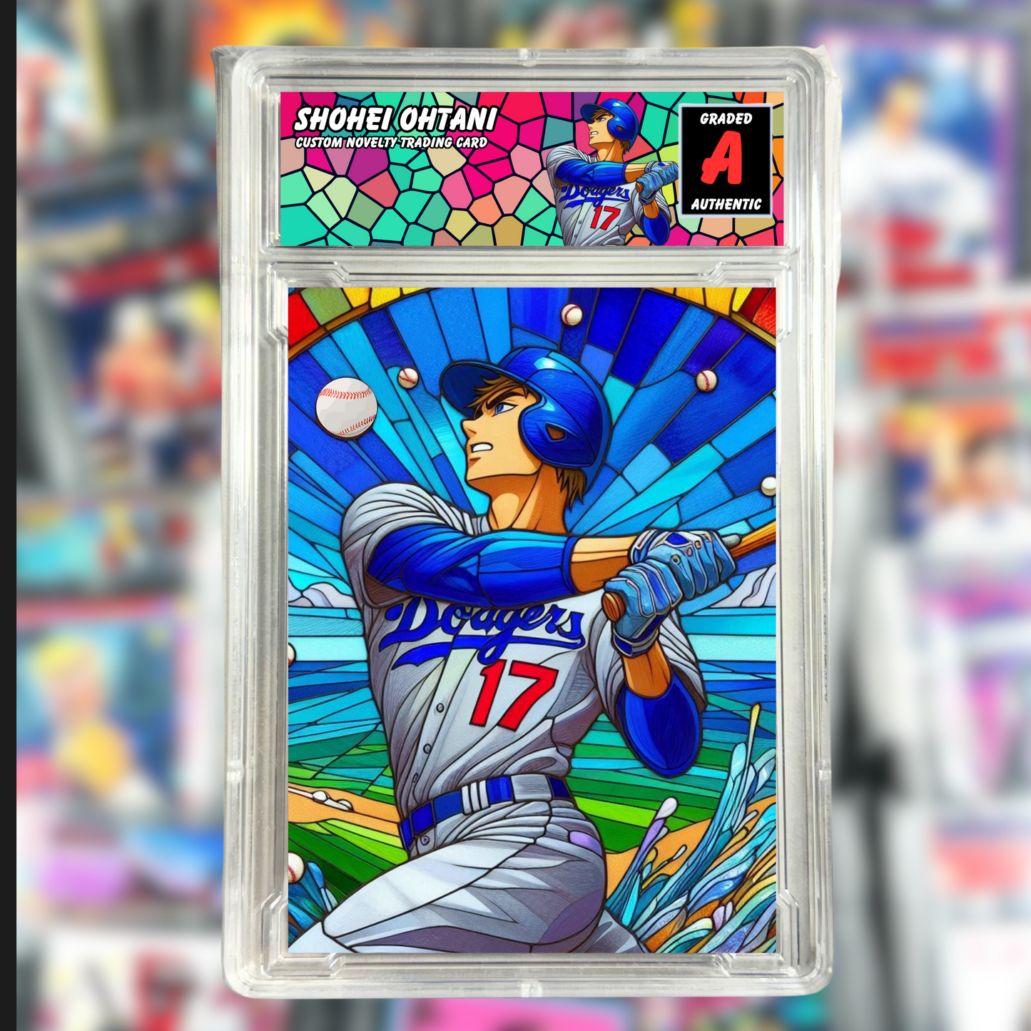Shohei Ohtani Stained Glass Custom Slab